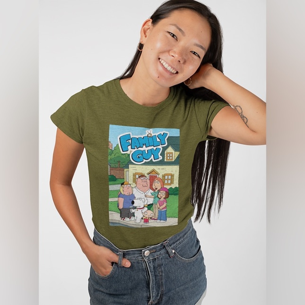 🌸 Family Guy Crew Neck Short Sleeve T- Shirt